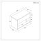 Milano Bexley - 1000mm Wall Hung Open Shelf Vanity Unit - Choice of Elements Basin, Finish and LED Light