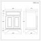 Milano Thornton - 645mm Traditional Vanity Unit - Choice of Finish, Basin and Handles