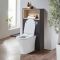 Milano Bexley - 600mm WC Unit with Marbury Back to Wall Toilet - Choice of Finish and LED Light