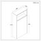 Milano Bexley - 600mm WC Unit with Marbury Back to Wall Toilet - Choice of Finish and LED Light