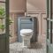 Milano Thornton - Traditional Corner WC Unit with Richmond Back to Wall Toilet - Choice of Finish and Seat