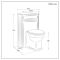 Milano Thornton - Traditional Corner WC Unit with Richmond Back to Wall Toilet - Choice of Finish and Seat
