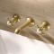 Crosswater Belgravia - Traditional 3 Tap Hole Basin Mixer Tap Wall Mounted - Choice of Finish & Handles