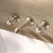 Crosswater Belgravia - Traditional 3 Tap Hole Basin Mixer Tap Wall Mounted - Choice of Finish & Handles
