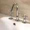 Crosswater Belgravia 3 Tap Hole Basin Tall Mixer with Waste Deck Mounted Chrome - Choice of Handle