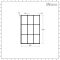 Milano Barq - Black Grid Bath Shower Screen