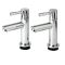 Milano Mirage - Modern Bath Pillar Taps - Chrome