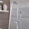 Milano Mirage - Modern Freestanding Bath Shower Mixer Tap with Hand Shower - Chrome