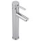 Milano Irwell - White Modern Round Countertop Basin with High Rise Mixer Tap - 320mm x 320mm