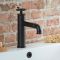 Milano Zandra - Industrial Style Mono Basin Mixer Tap - Black