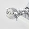 Milano Elizabeth - Traditional Lever Mono Basin Mixer Tap - Chrome and White