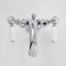 Milano Elizabeth - Traditional Lever Mono Basin Mixer Tap - Chrome and White