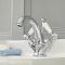 Milano Elizabeth - Traditional Lever Mono Basin Mixer Tap - Chrome and White