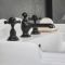Milano Elizabeth - Traditional Crosshead 3 Tap-Hole Basin Mixer Tap - Choice of Finish