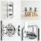 Milano Elizabeth - Chrome and White Traditional Thermostatic Shower with Diverter, Ceiling Mounted Shower Head, Riser Rail and Body Jets (3 Outlet)