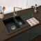 Harlyn Daymer - 1.5 Bowl Granite Kitchen Sink with Reversible Drainer - Choice of Finish