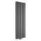 Milano Aruba - Middle Connection Vertical Designer Radiator - Double Panel - Anthracite