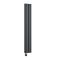 Milano Aruba - Electric Anthracite Vertical Designer Radiator - Choice of Size and Wi-Fi Thermostat - Plug-In and Hardwired Options