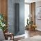 Milano Aruba - Electric Anthracite Vertical Designer Radiator - Choice of Size and Wi-Fi Thermostat - Plug-In and Hardwired Options