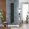 Milano Aruba - Electric Black Vertical Designer Radiator - Choice of Size and Wi-Fi Thermostat - Plug-In and Hardwired Options