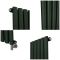 Milano Aruba - Electric Evergreen Vertical Designer Radiator - Choice of Size and Wi-Fi Thermostat