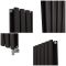 Milano Aruba - Electric Carbon Grey Vertical Designer Radiator - Choice of Size and Wi-Fi Thermostat