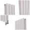 Milano Aruba - Electric Rose Petal Pink Vertical Designer Radiator - Choice of Size and Wi-Fi Thermostat