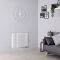 Milano Aruba - Side Connection Horizontal Designer Radiator - Double Panel - White