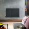 Milano Alpha - Electric Horizontal Designer Radiator - 635mm Tall - Choice of Size, Finish and Wi-Fi Thermostat - Plug-In and Hardwired Options