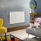 Milano Alpha - Electric Horizontal Designer Radiator - 635mm Tall - Choice of Size, Finish and Wi-Fi Thermostat - Plug-In and Hardwired Options