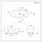Milano Irwell - White Modern Oval Double-Ended Freestanding Bath - 1595mm x 740mm - Choice of Overflow Finish