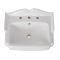 Milano Windsor - Traditional 3 Tap-Hole Basin with Full Pedestal - 590mm
