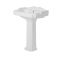 Milano Windsor - Traditional 3 Tap-Hole Basin with Full Pedestal - 590mm