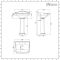 Milano Windsor - Traditional 3 Tap-Hole Basin with Full Pedestal - 590mm