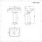 Milano Windsor - Traditional 2 Tap-Hole Basin with Full Pedestal - 590mm