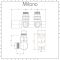 Milano - Chrome Thermostatic H-Block Angled Radiator Valves - 14mm Copper Euro Cone Adapters