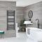 Milano Kent - Electric Anthracite Straight Heated Towel Rail - Choice of Size and Heating Element