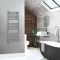 Milano Kent - Electric Chrome Straight Heated Towel Rail - Choice of Size and Heating Element
