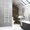 Milano Kent - Electric White Straight Heated Towel Rail - Choice of Size and Heating Element