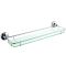 Milano Elizabeth - Traditional Glass Bathroom Shelf with Chrome Frame
