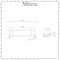 Milano Elizabeth - Traditional Glass Bathroom Shelf with Chrome Frame