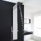Milano Tahuata - Modern Exposed Thermostatic Shower Tower Panel with Large Shower Head, Hand Shower and Body Jets - Chrome