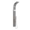 Milano Niagara - Modern Exposed Thermostatic Shower Tower Panel with Waterfall Shower Head, Hand Shower and Body Jets - Chrome