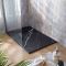 Milano Rasa - Black Marble Effect Rectangular Shower Tray - Choice of Size
