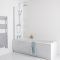 Milano - 1800mm Modern Bath Side Panel - White