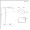Milano Lurus - Modern Rivington Toilet and Basin Combination Unit - 500mm x 890mm - Choice of Finish