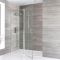 Milano Portland - Chrome Hinged Single Door Shower Enclosure - Choice of Size