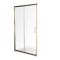 Milano Monet - Antique Brass Sliding Shower Door with Tray - Choice of Sizes