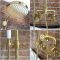 Milano Zandra - Industrial Style Manual Exposed Shower Valve with Round Shower Head and Hand shower - Brushed Brass