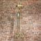 Milano Zandra - Industrial Style Manual Exposed Shower Valve with Round Shower Head and Hand shower - Brushed Brass